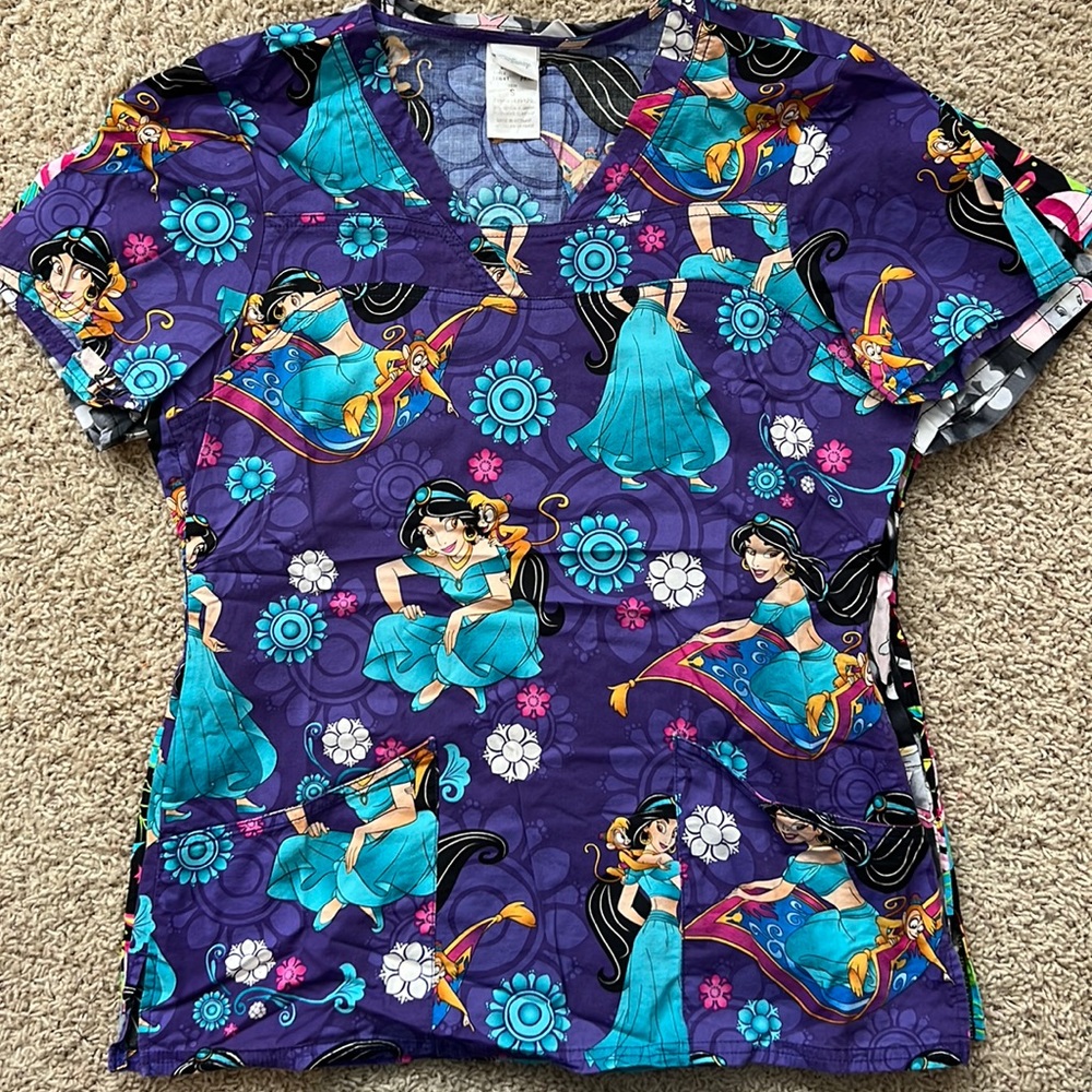 Jasmine Disney scrub top